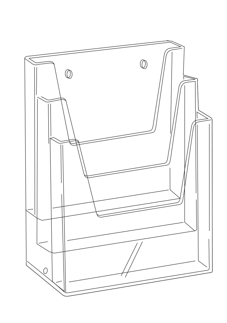 Porte Brochures Excelsior Multi Niveaux Bacs Hl Display